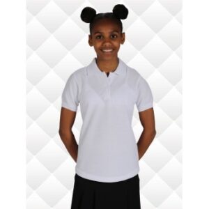 Ashford School Uniforms - Girls Fitted Polo Shirt - White